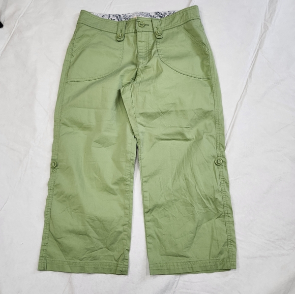 Lee Size 10 Medium Green Capris One True Fit - Picture 3 of 9